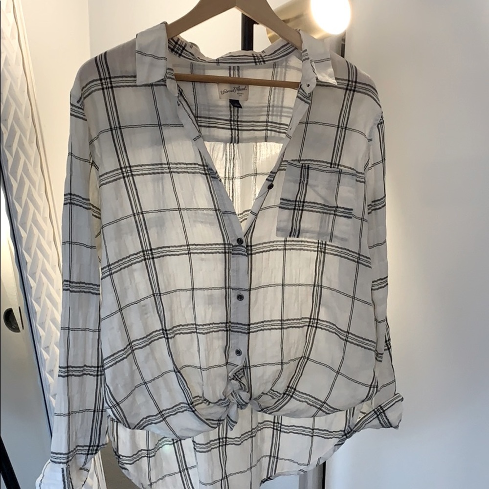 Linen button down